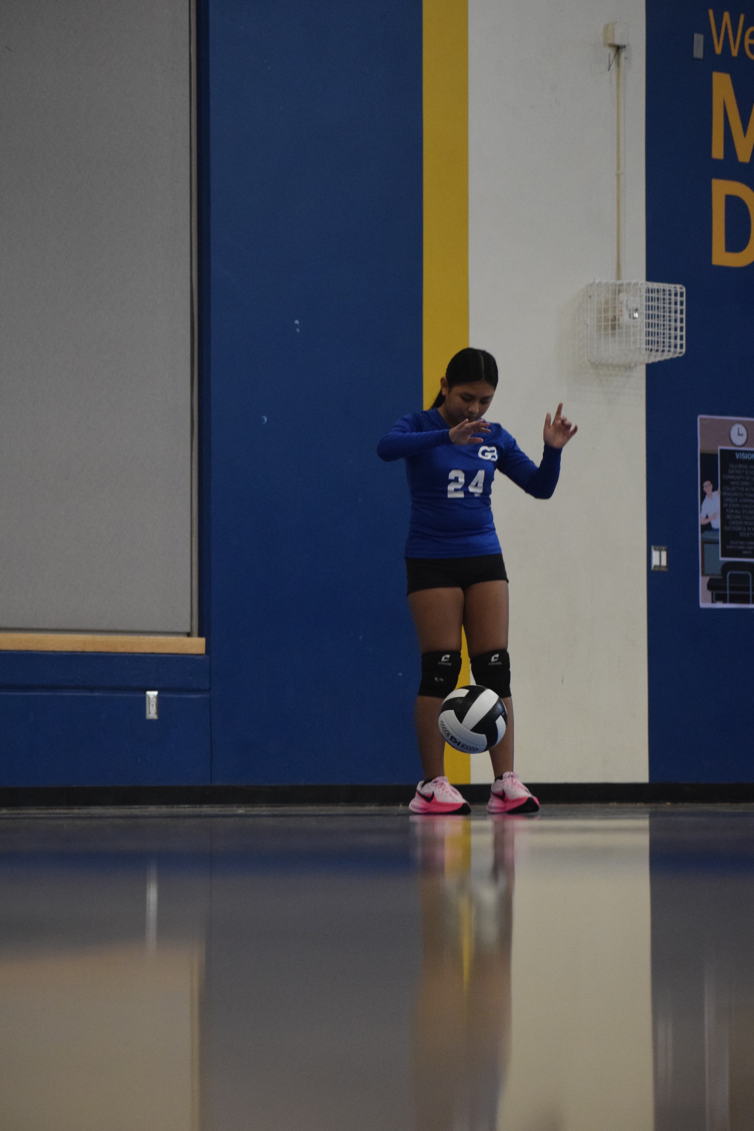Volleyball athlete action shot